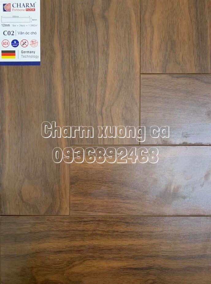 sàn gỗ charm xương cá c02